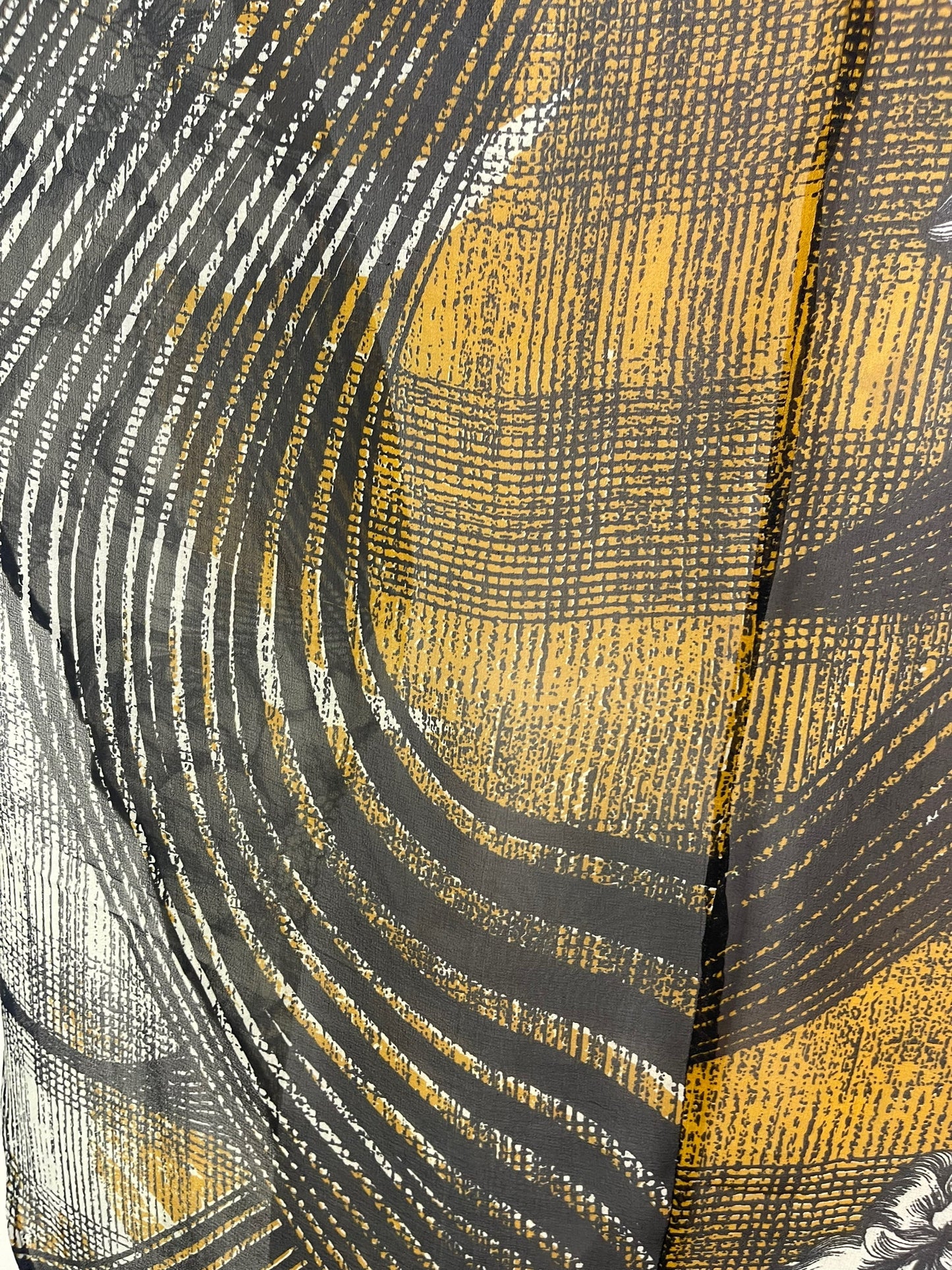 PRG6304 Sheer Avatar Pure Silk Waterfall Top