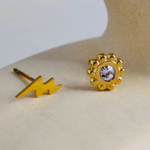 EKON 2-Pair Stud Earrings Set