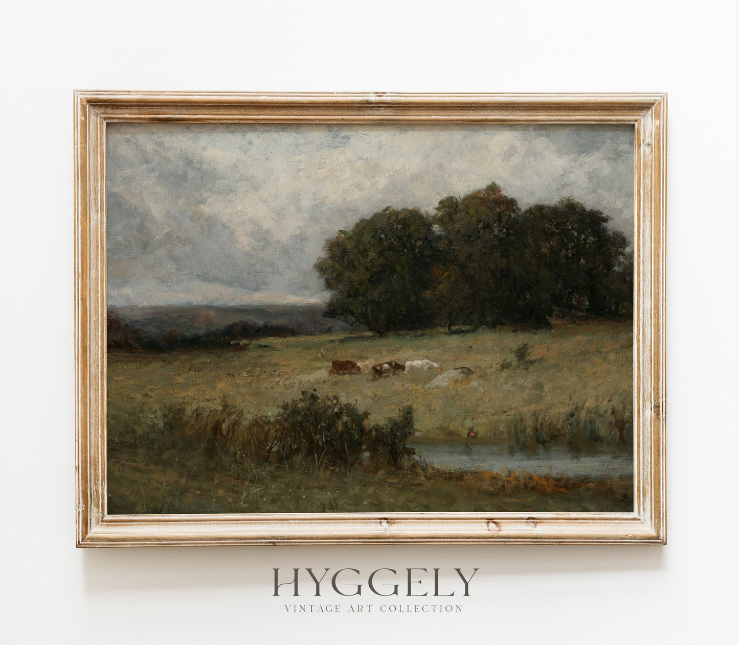 Vintage Farmland Fields Landscape Art Print L0133