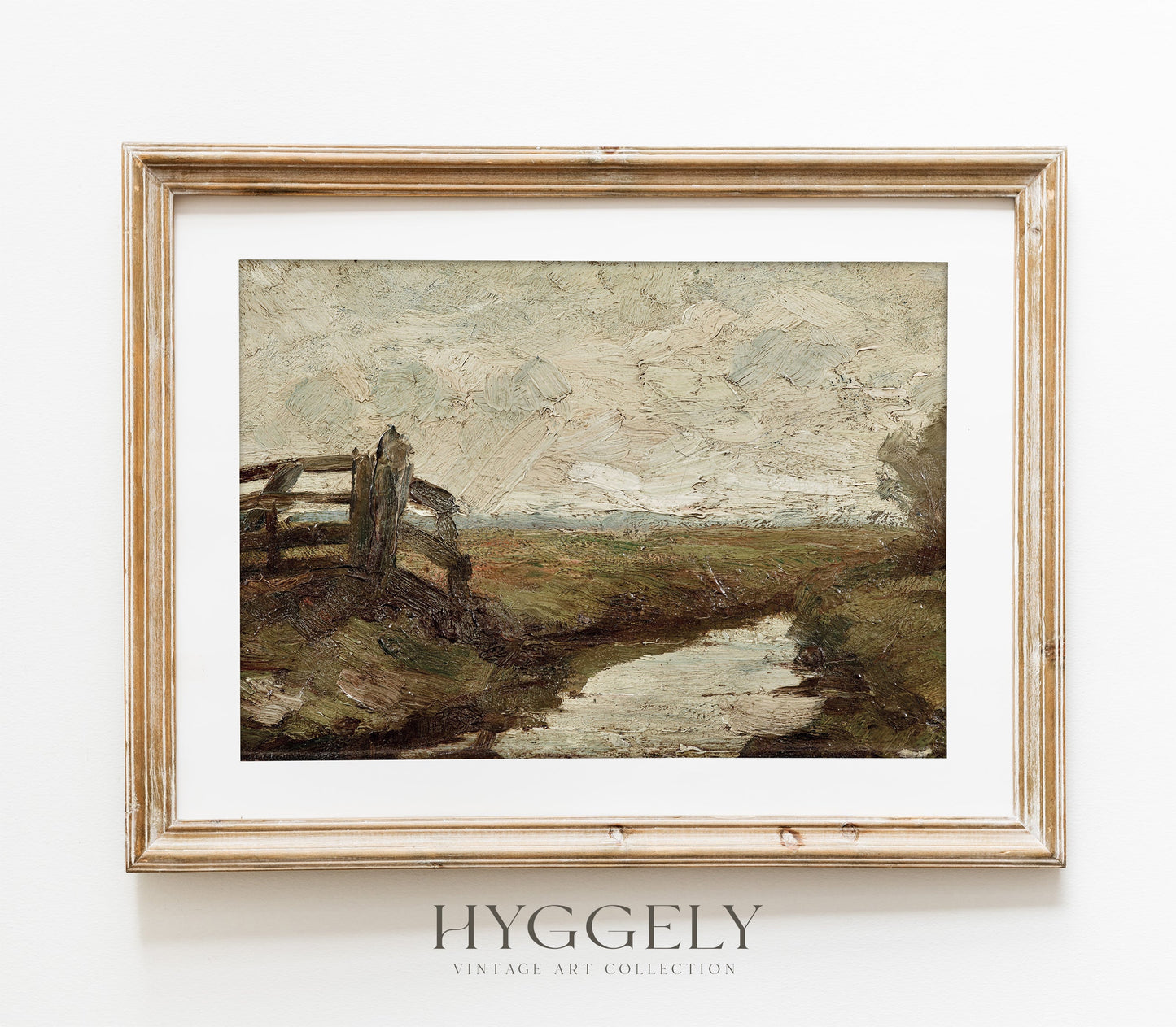 Vintage Farm Landscape Art Print L0117