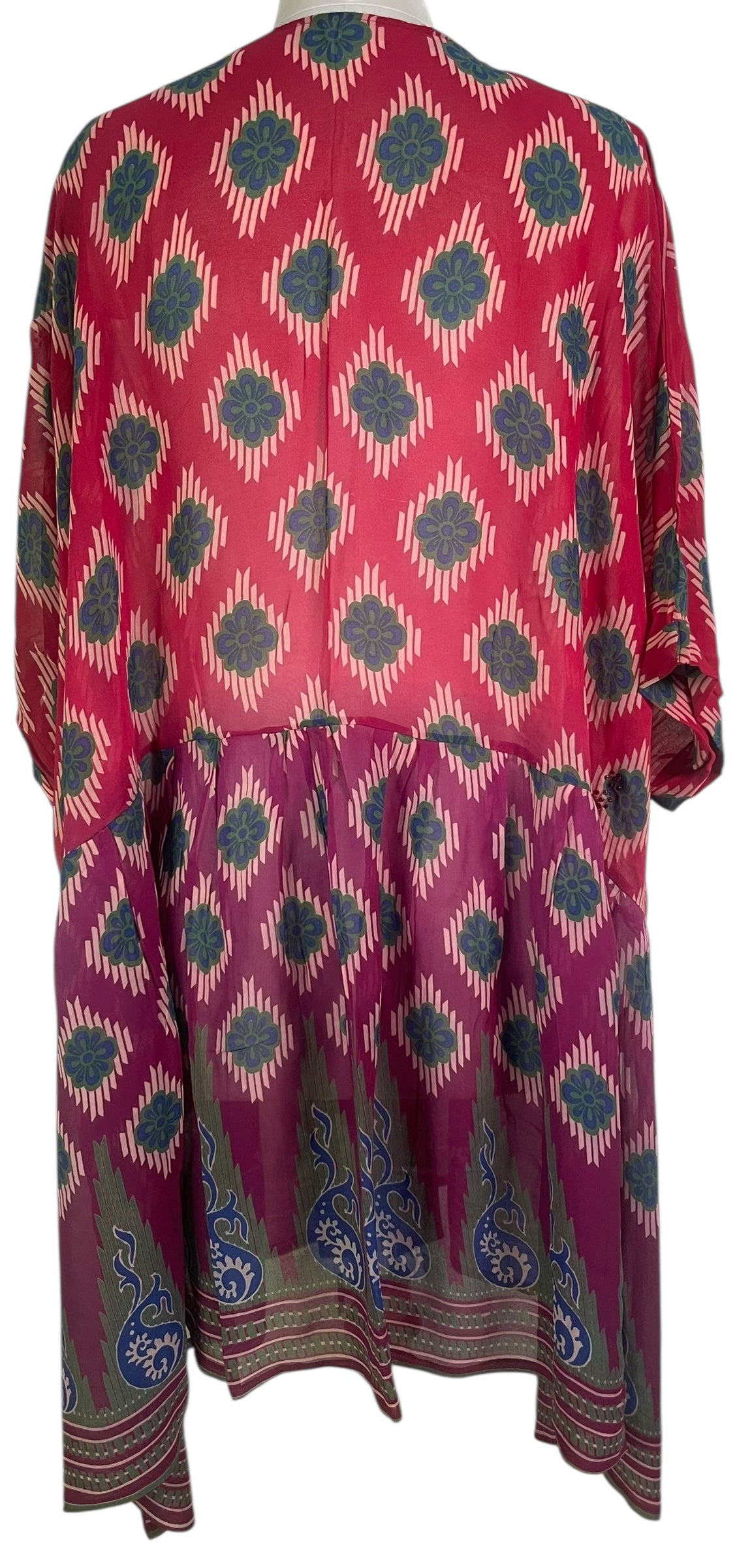 PRG6755 Sheer Avatar Pure Silk Boxy Babydoll Dress