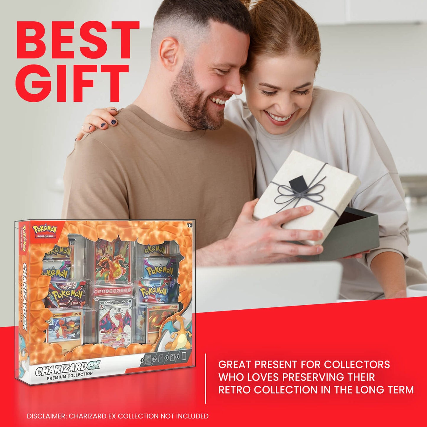 Pokemon Collection Box EVORETRO Protector – Charizard EX Fit (5 Pack)