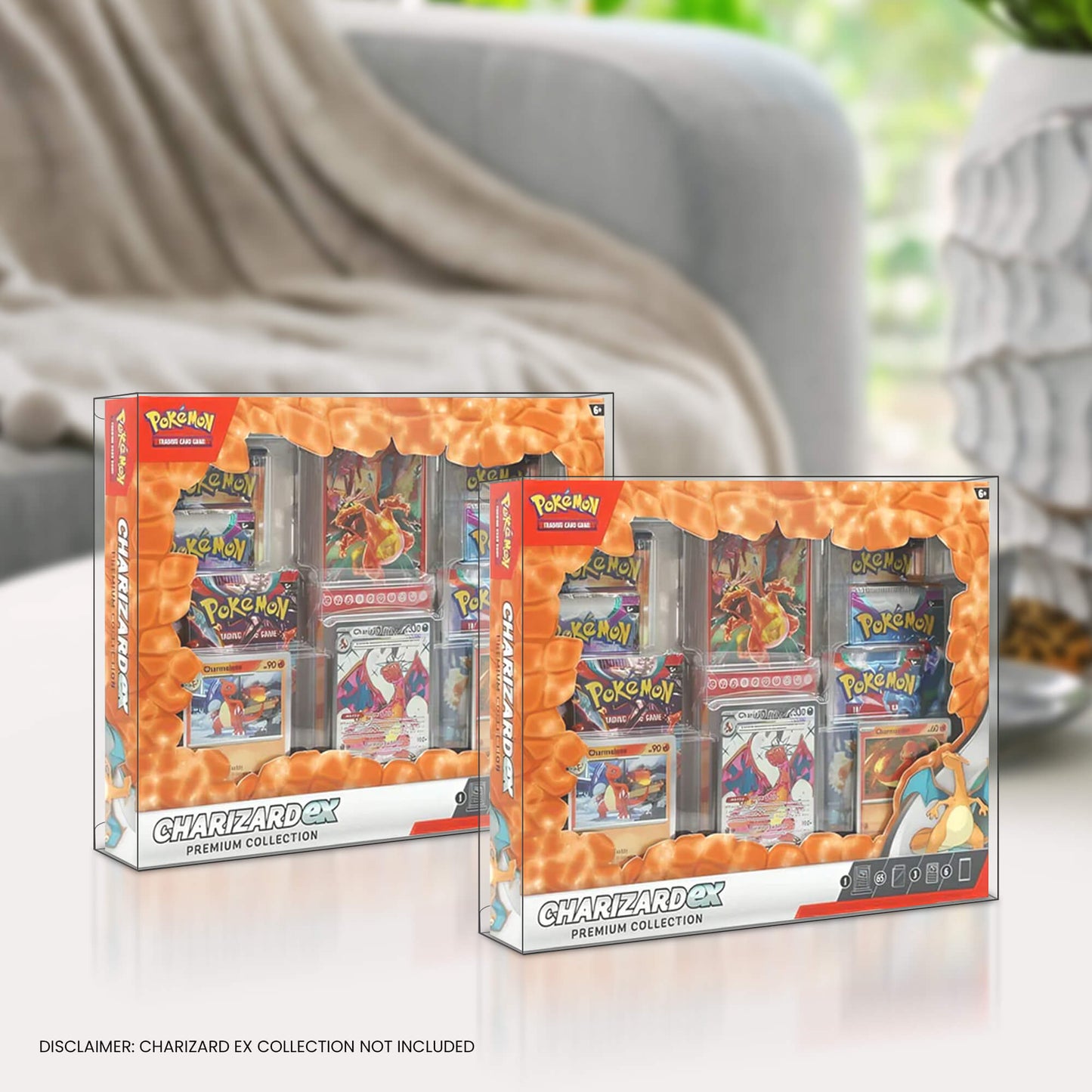 Pokemon Collection Box EVORETRO Protector – Charizard EX Fit (5 Pack)