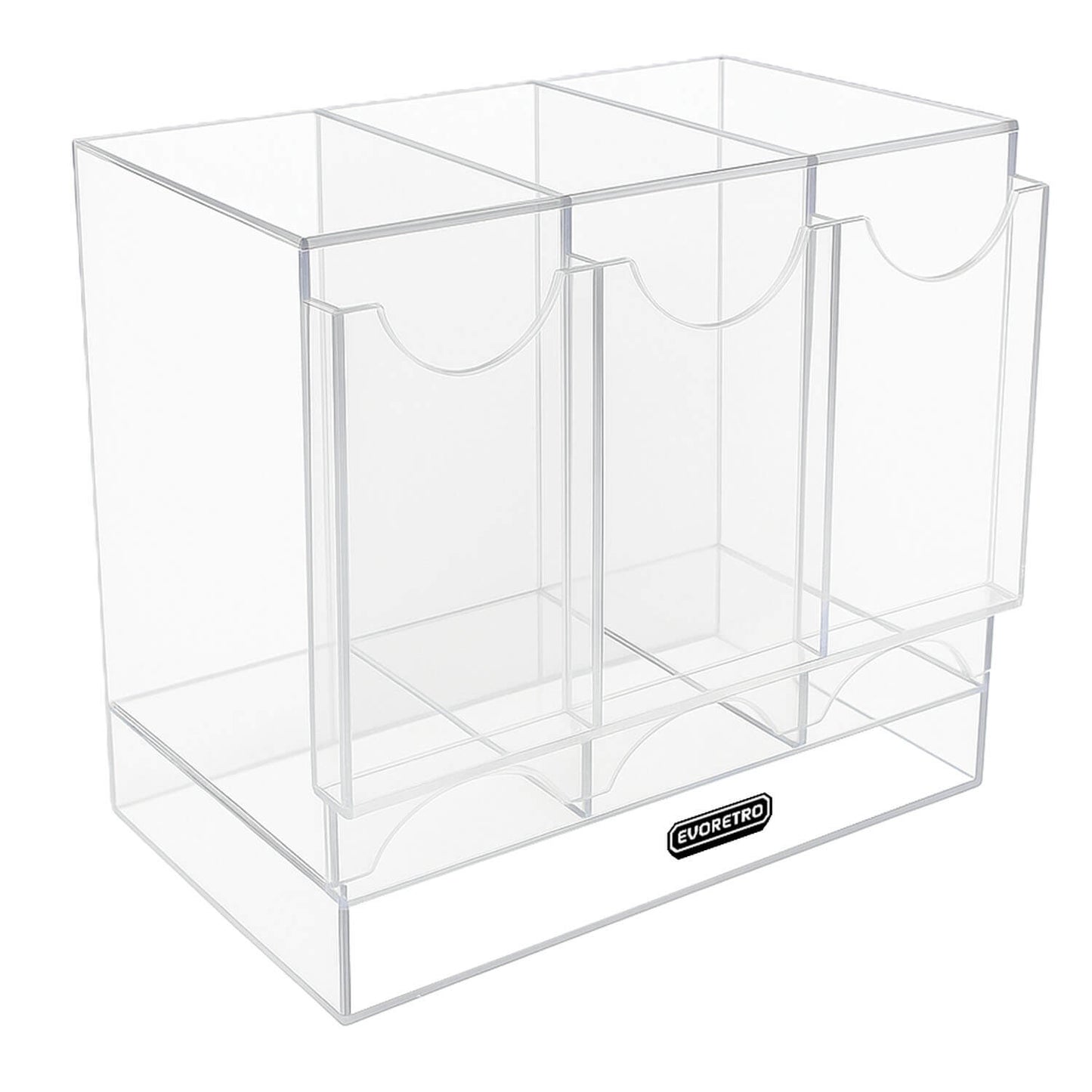 EVORETRO Acrylic Display Stand for Booster  DispenserPacks – Retail Counter Unit with Top Shelf