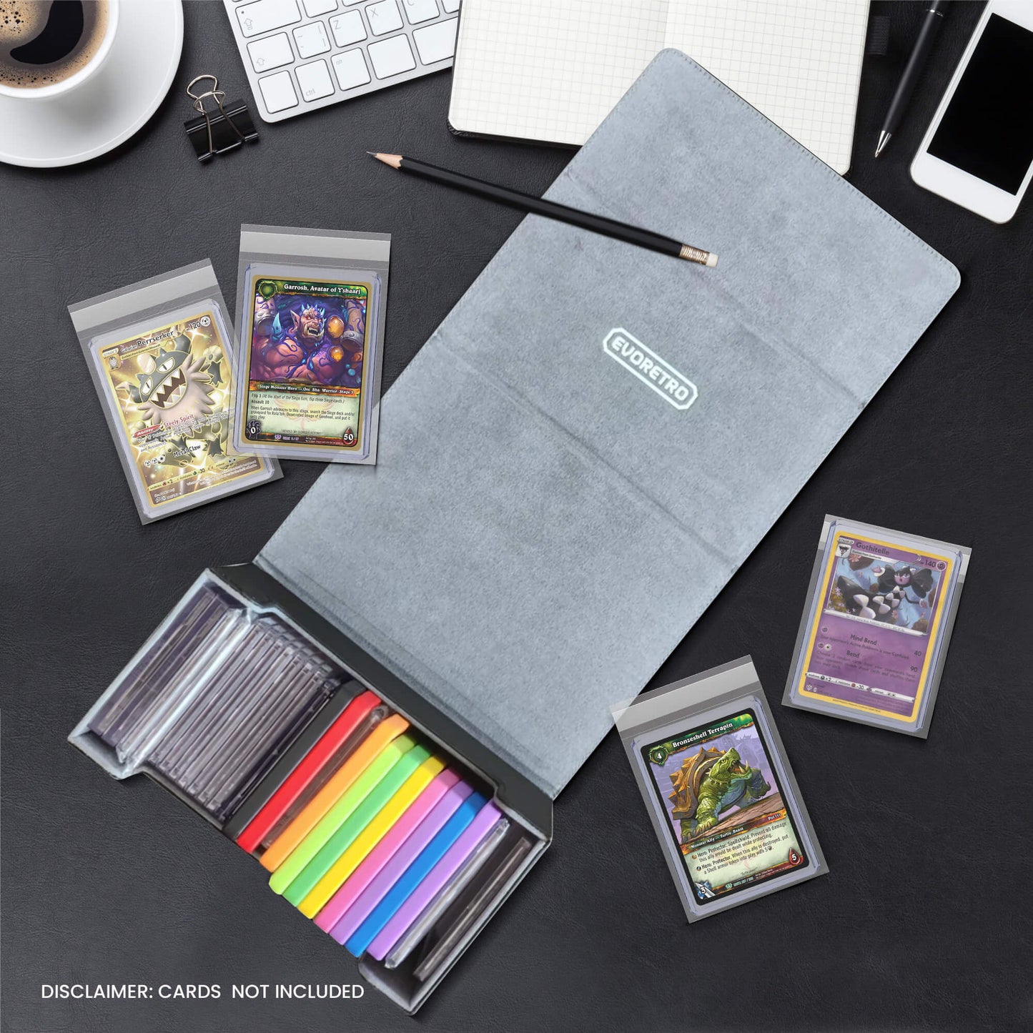 EVORETRO Magnetic Graded Card Deck Storage for 30 Graded Card