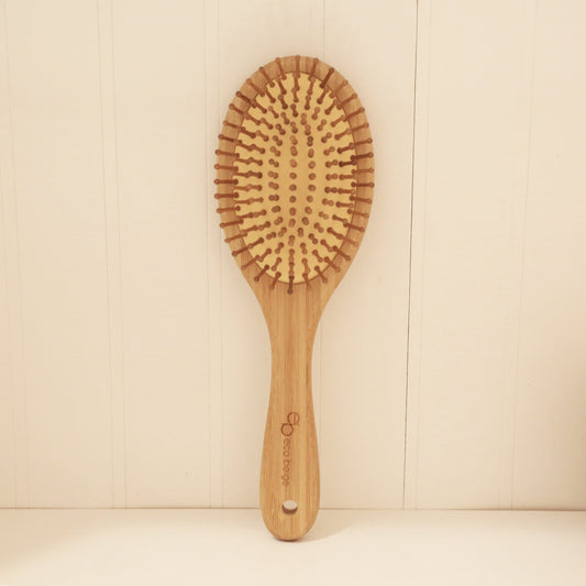Cushioned Bamboo Hair Brush- Oval