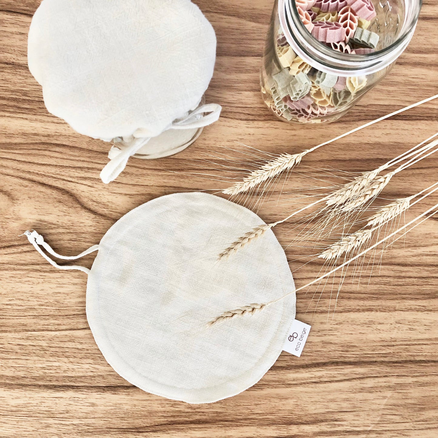 Linen Jar and Bowl Cover