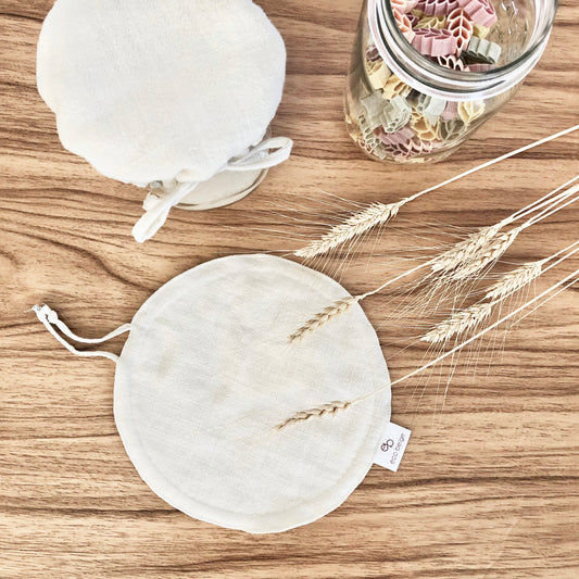 Linen Jar and Bowl Cover