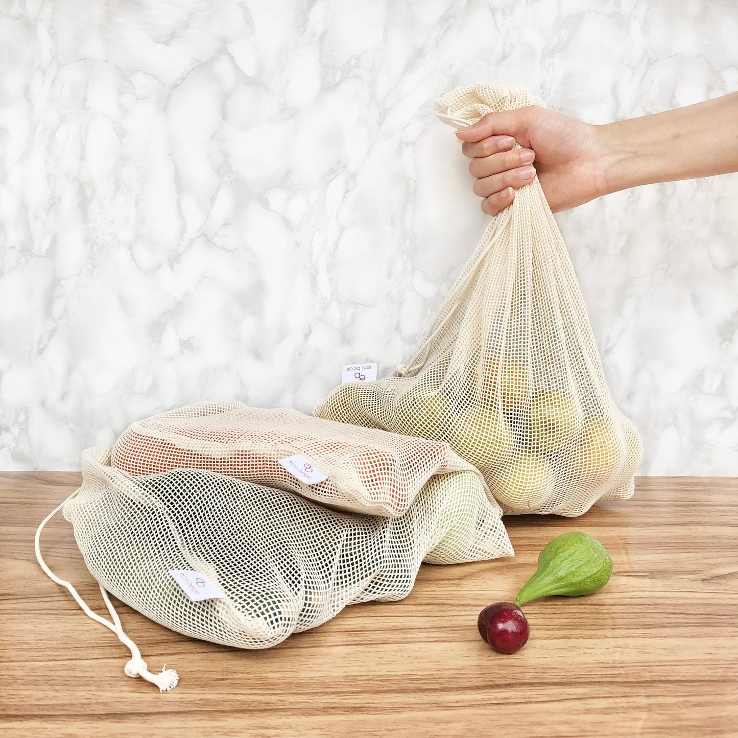 Cotton Produce Bags (Set of 3)