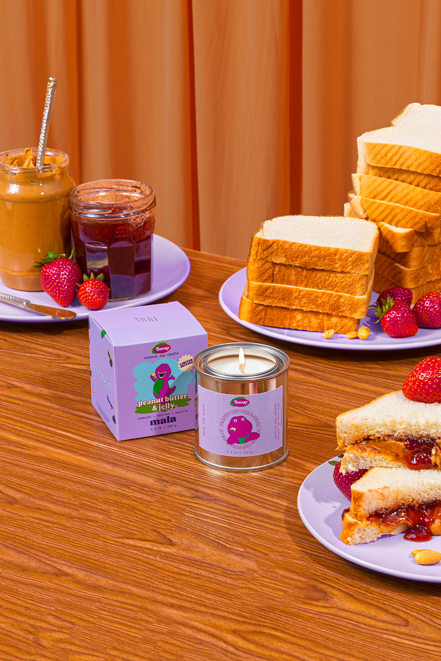 Barney x Mala: PB & Jelly | Peanuts + Strawberry + Vanilla