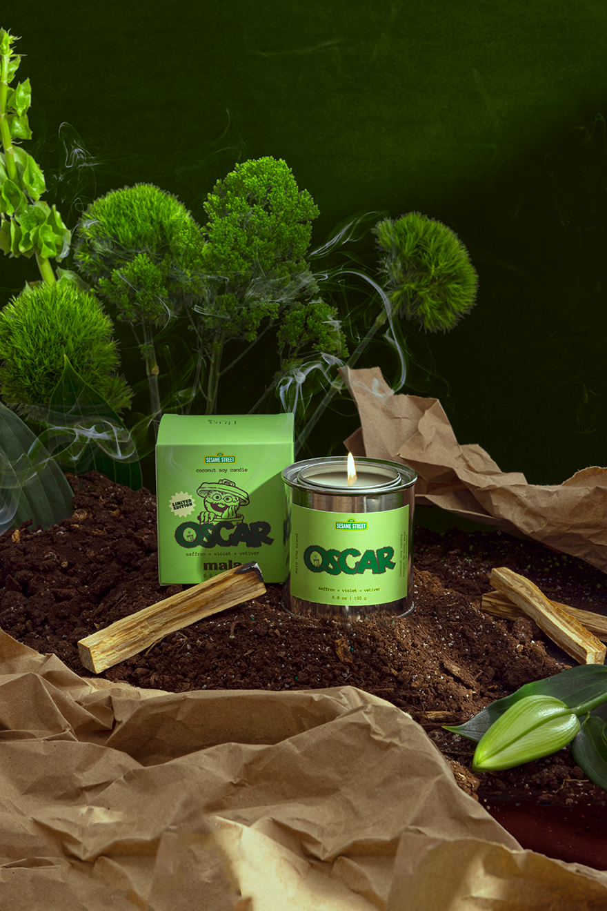 Sesame Street x Mala: Oscar | Saffron + Violet + Vetiver