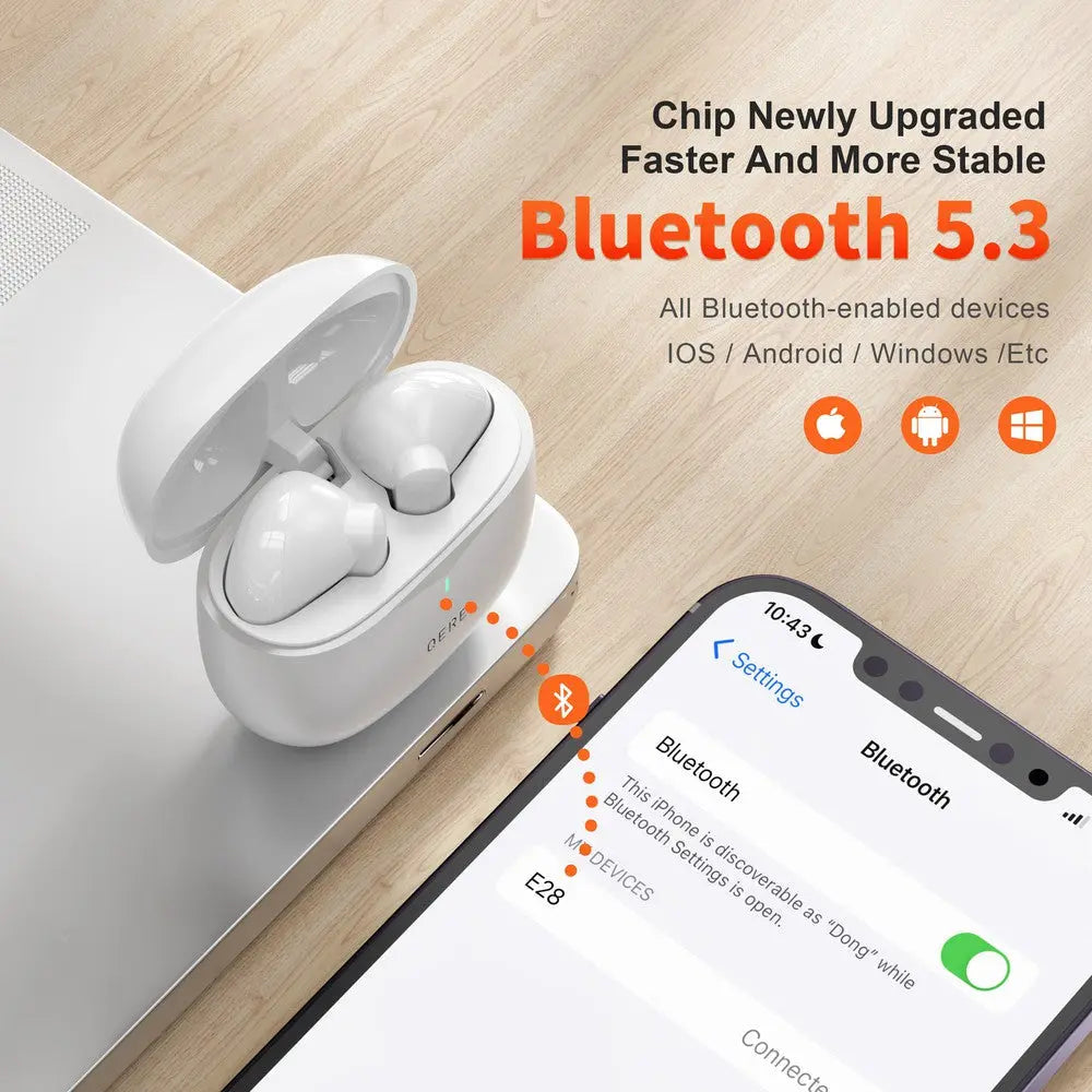 Écouteurs intra-auriculaires sans fil Bluetooth