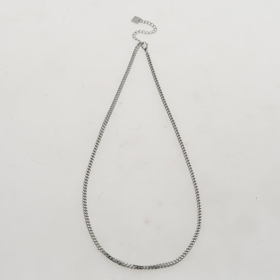 FARAH 16": Cuban Link Silver Chain Necklace