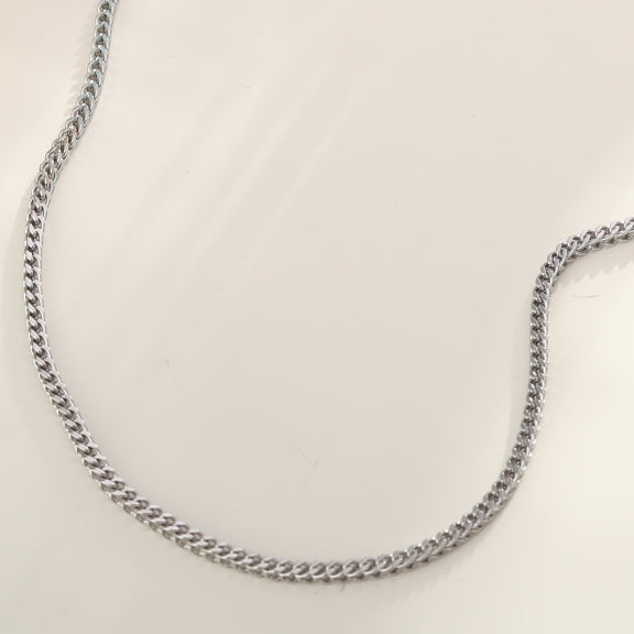 FARAH 28": Cuban Link Silver Chain Necklace