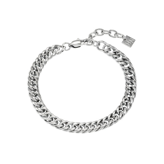 FARAJI: Unisex Chunky Silver Bracelet - Bold & Stylish - Unapologetically You!