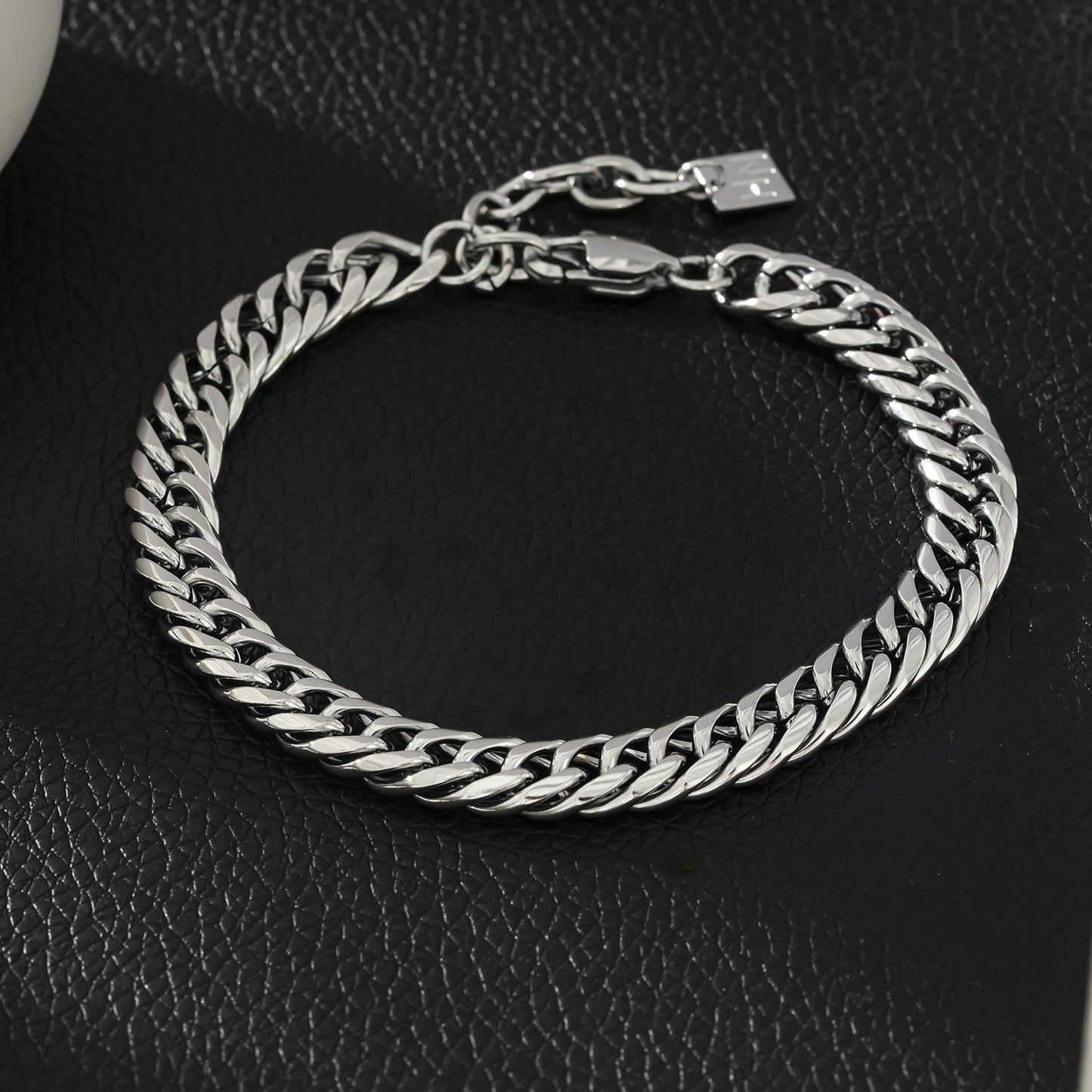 FARAJI: Unisex Chunky Silver Bracelet - Bold & Stylish - Unapologetically You!