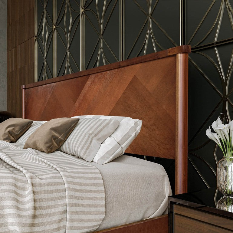 Panthera Platform Bed Frame With Headboard