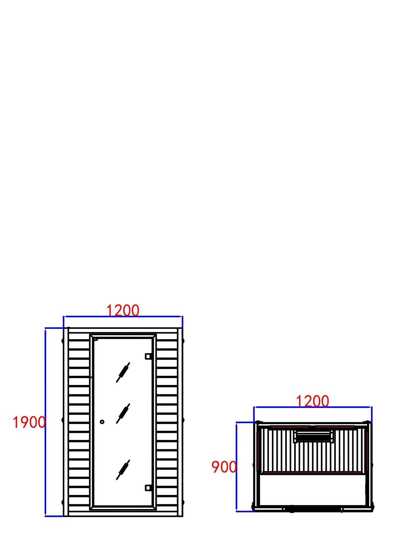 Blisspod | Vienna | Far Infrared Sauna Canadian Hemlock Very Low EMF Sauna, 4 Heaters – 2 Persons