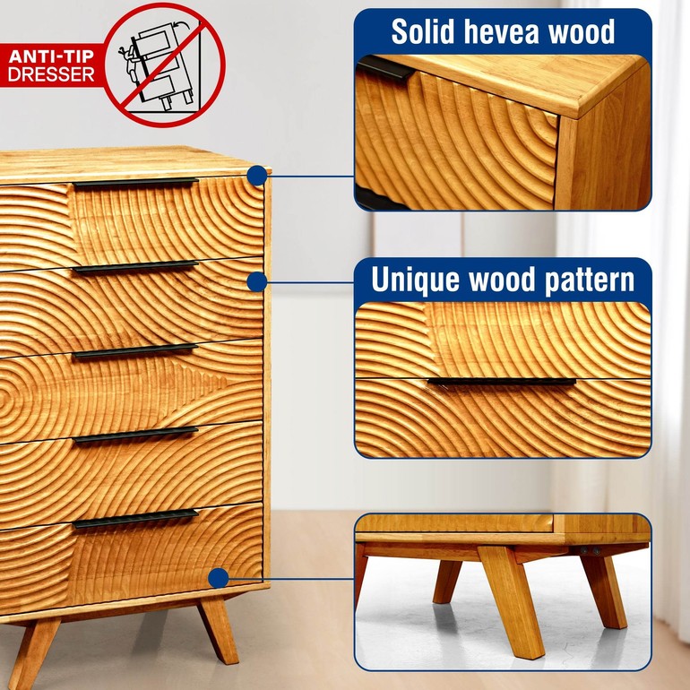 Harmony Dresser with 5 Drawers