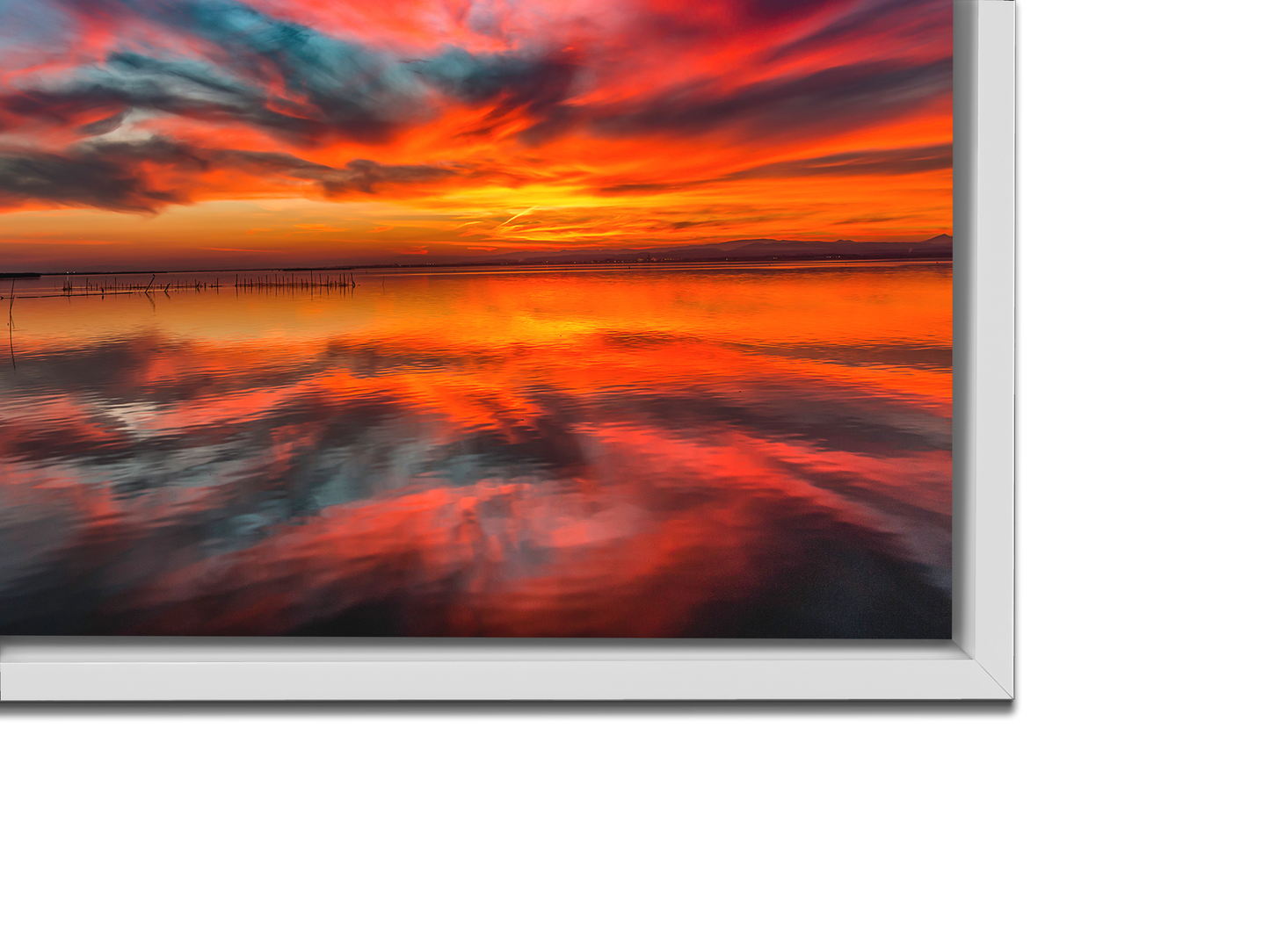 Floating Frame White