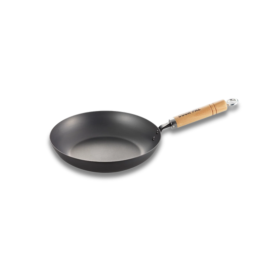 Yoshikawa Cook-Pal Ren Japanese Carbon Steel Frying Pan 24cm | Made in Japan