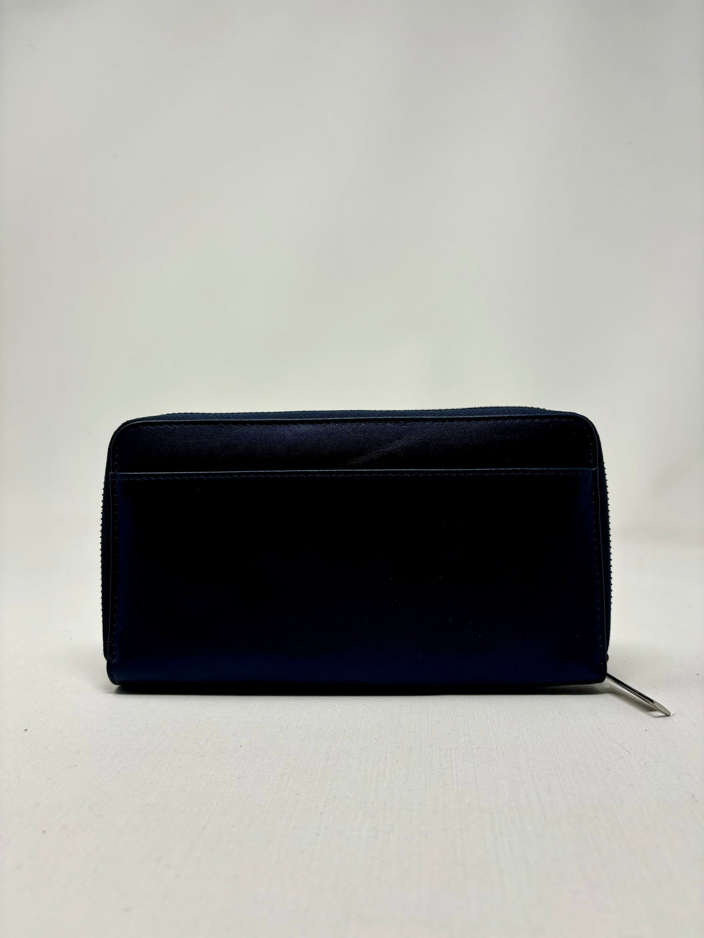 Portefeuille en cuir bleu marine - Anna