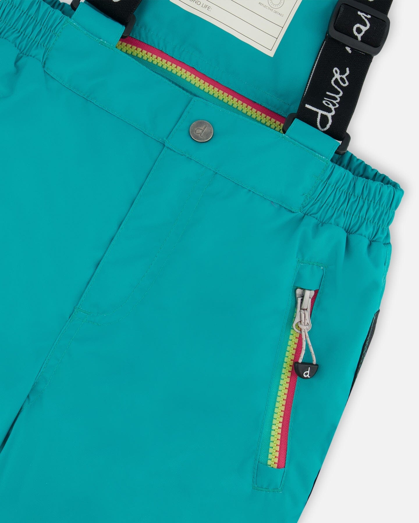 Two Piece Snowsuit Printed Bubbles And Turquoise