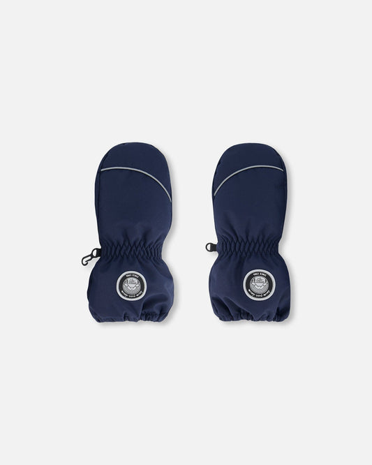 Solid Mittens Navy
