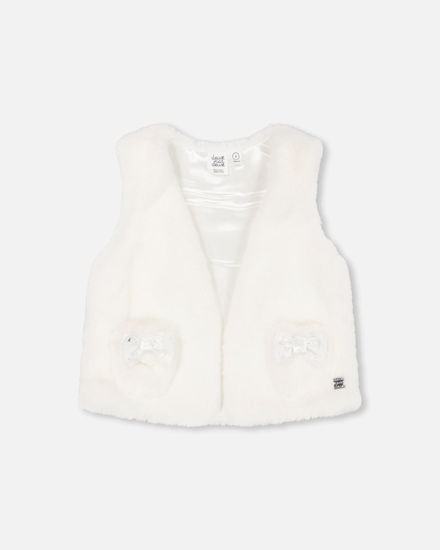 Faux Fur Vest Off White