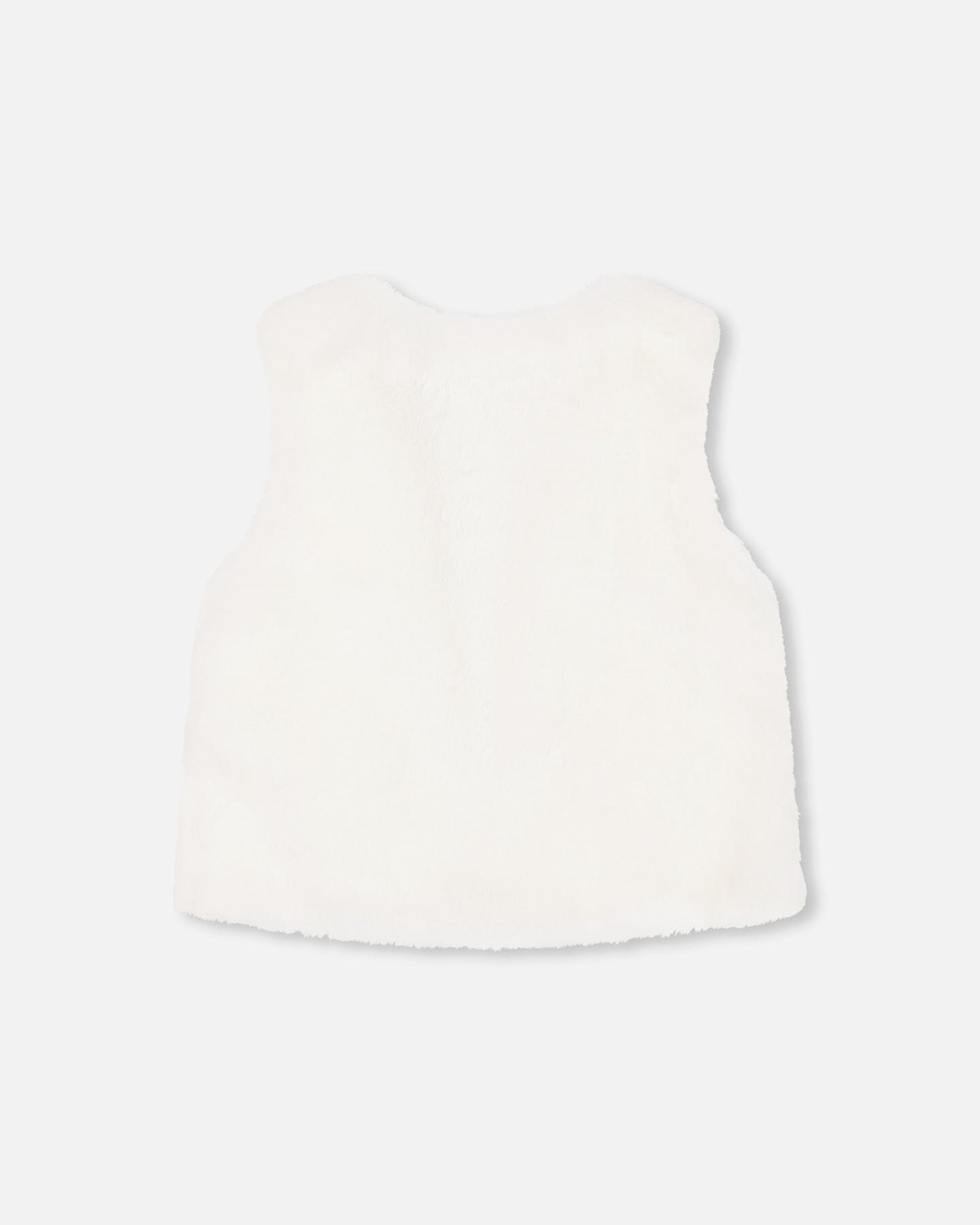 Faux Fur Vest Off White