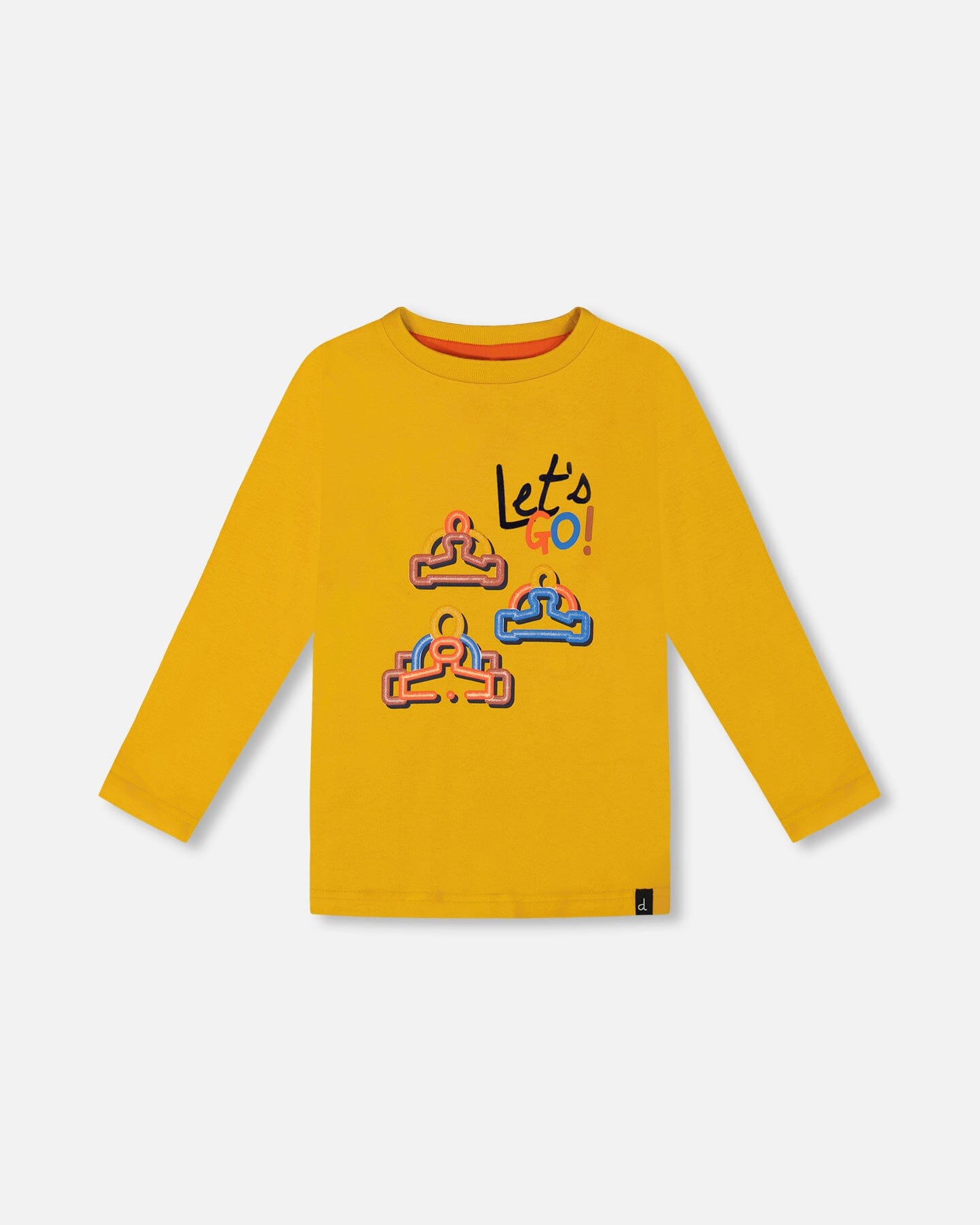 T-Shirt With Print Mustard Yellow