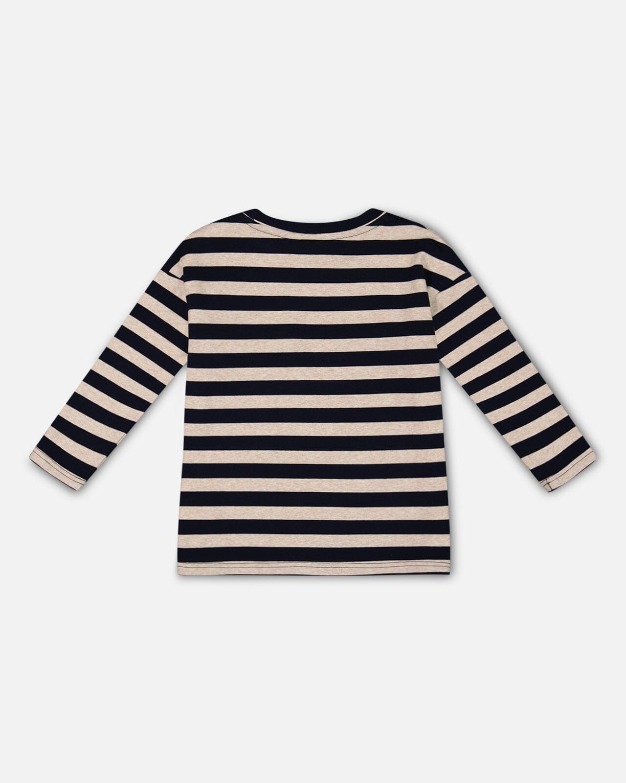 Striped Rib T-Shirt Navy