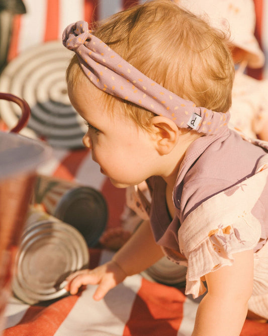 Printed Organic Cotton Headband Pear Seeds