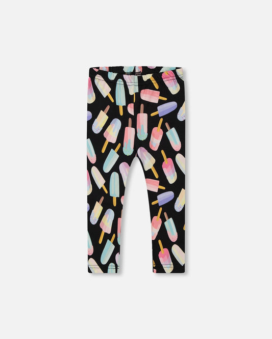 Printed Capri Leggings Ice Lollipops