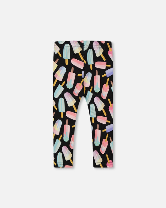 Printed Capri Leggings Ice Lollipops