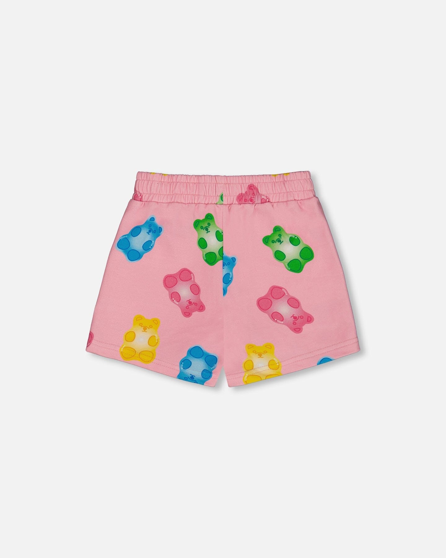 Printed French Terry Short Pink Multicolored Gummies
