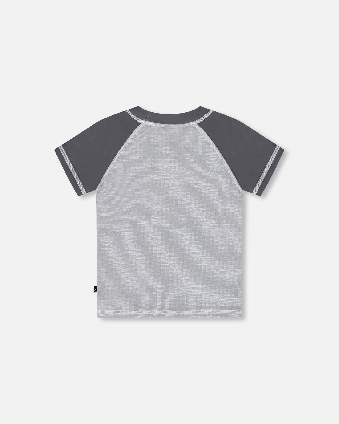 Short Sleeve Rashguard Dark And Light Gray