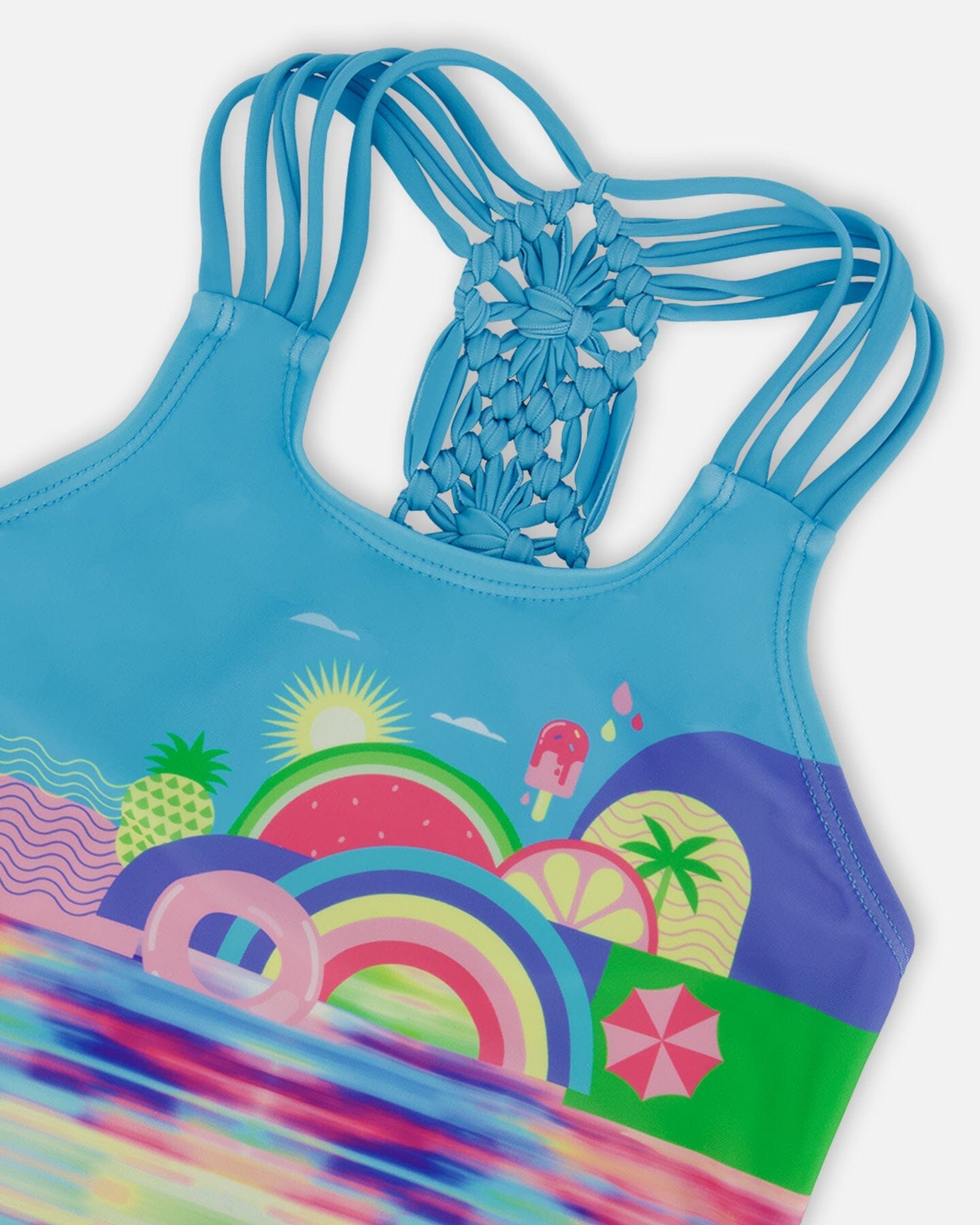 Printed One-Piece Swimsuit Multicolored