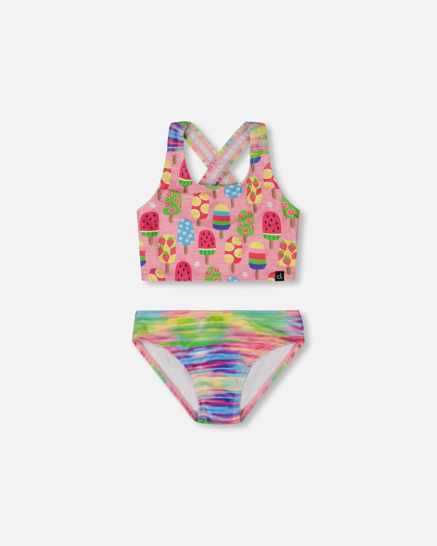 Printed Two-Piece Swimsuit Multicolored