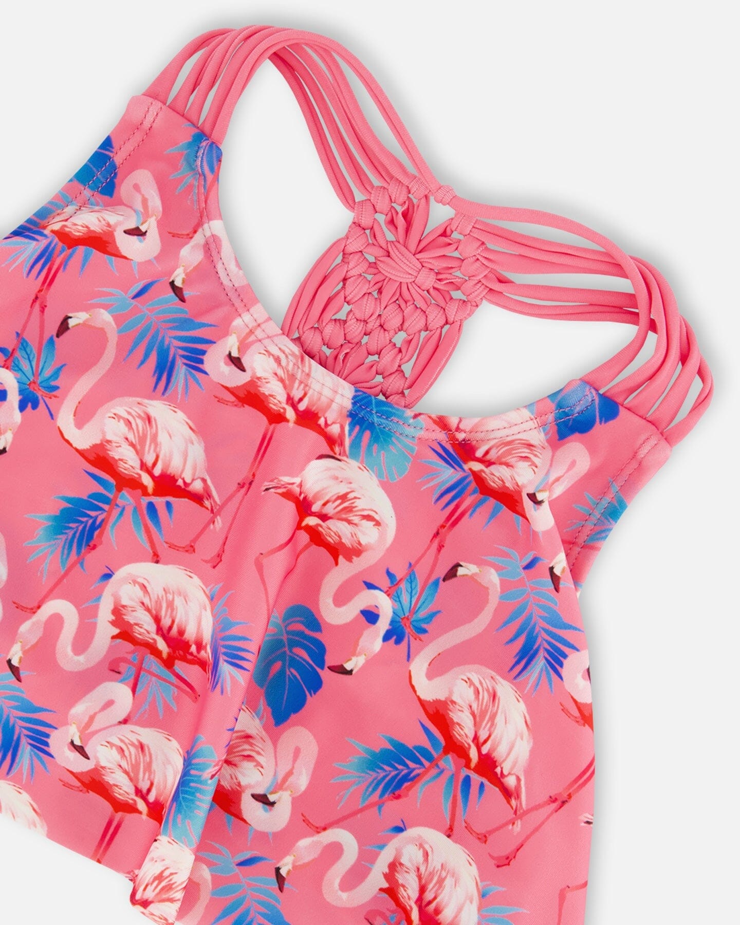 Printed Two-Piece Swimsuit Candy Pink And Pink Flamingo