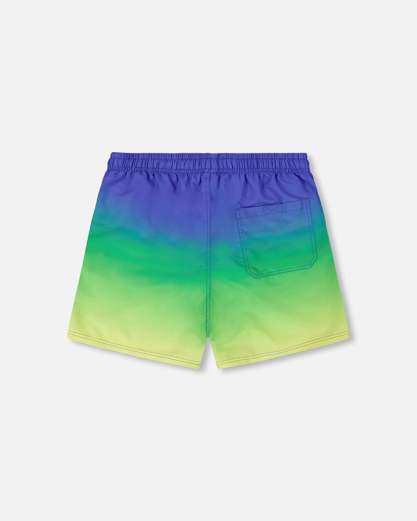 Men's Swim Trunks Blue, Green, And Lime Gradient