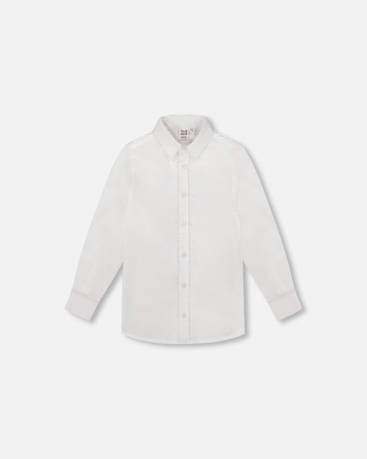 Long Sleeve Button Down Shirt White