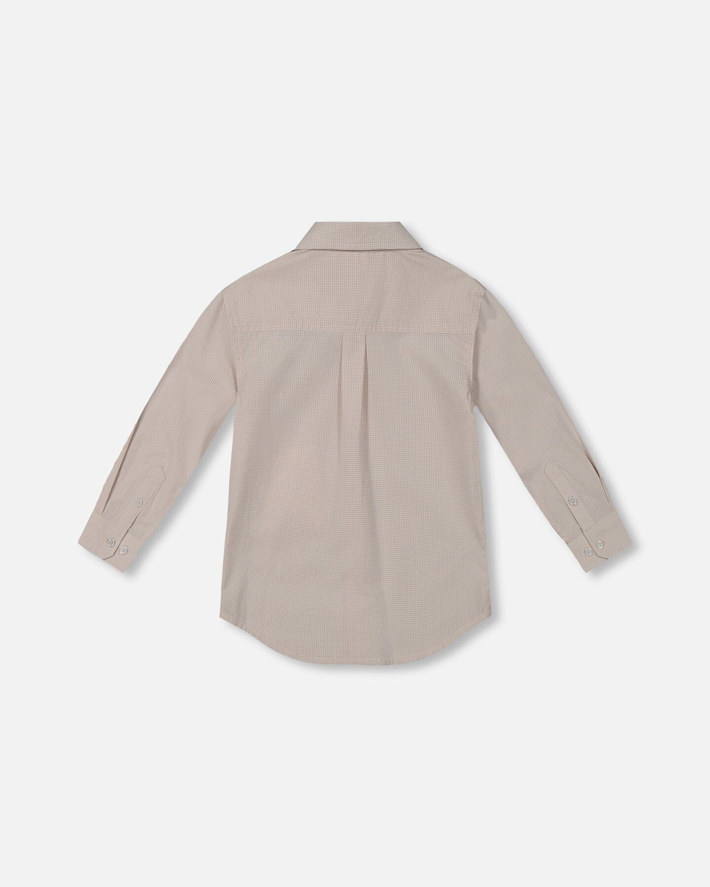 Long Sleeve Button Down Shirt Light Taupe