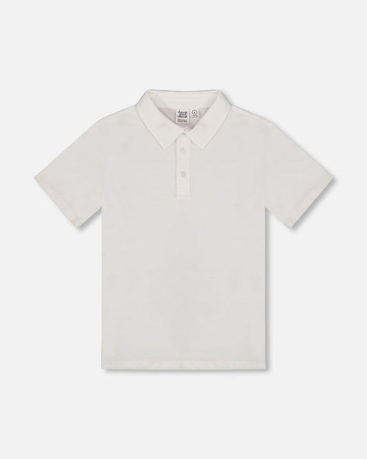 Short Sleeve Polo Shirt White