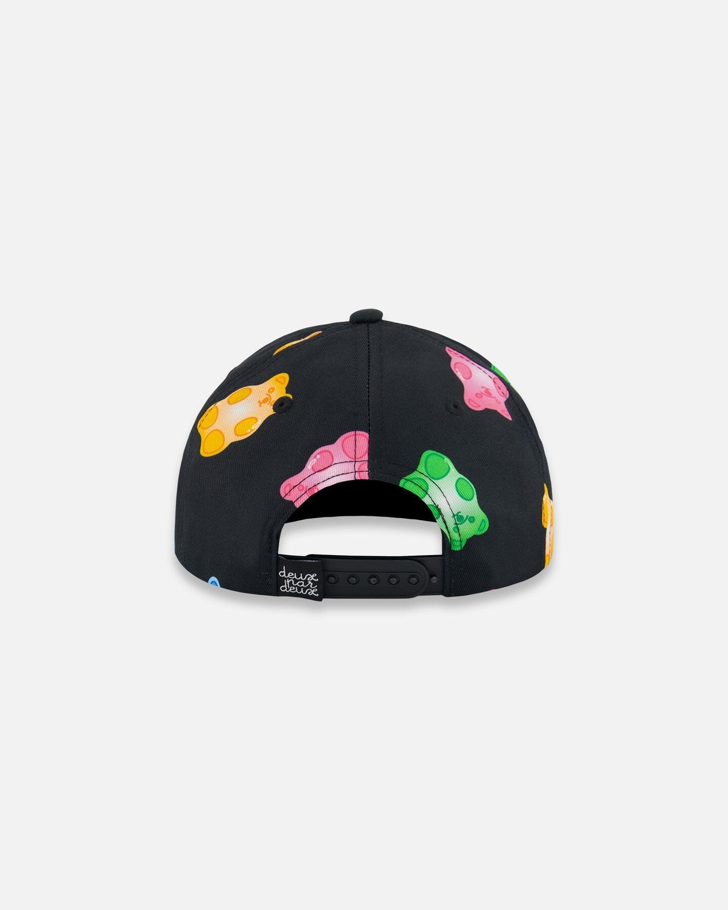 Printed Cap Black And Multicolored Gummies