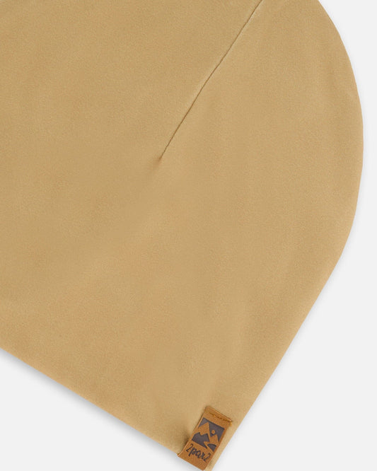 Solid Beanie Hat Beige