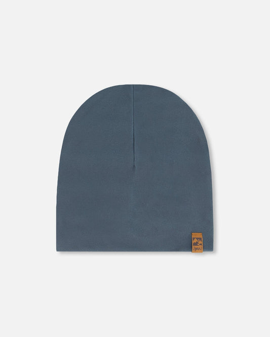Solid Beanie Hat Dark Gray