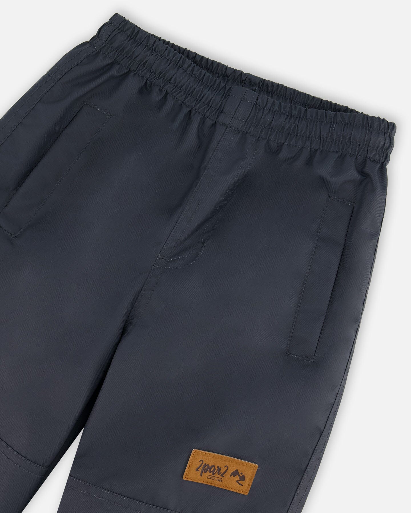 Two-Piece Mid-Season Outerwear Set Blue And Gray