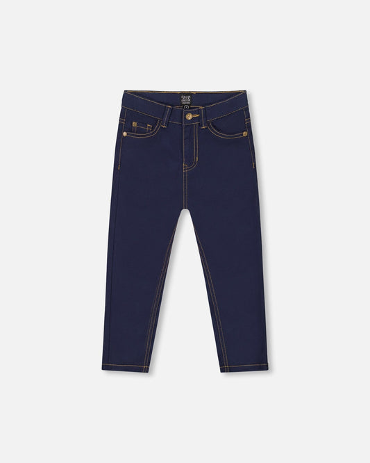 Stretch Twill Pants Navy Blue