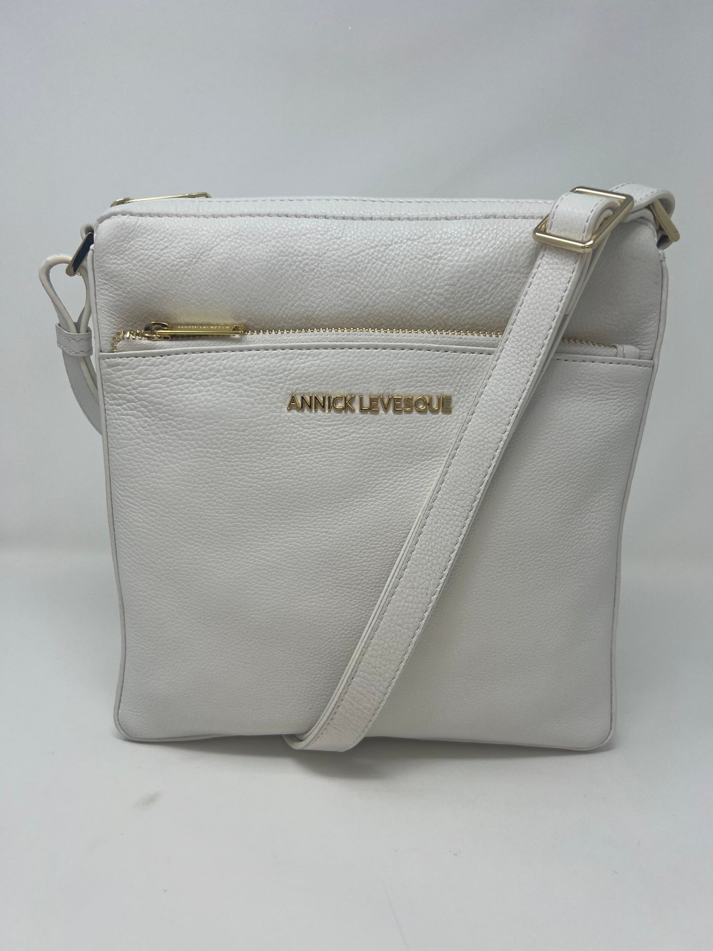 Sac à bandoulière en cuir blanc | Gisèle